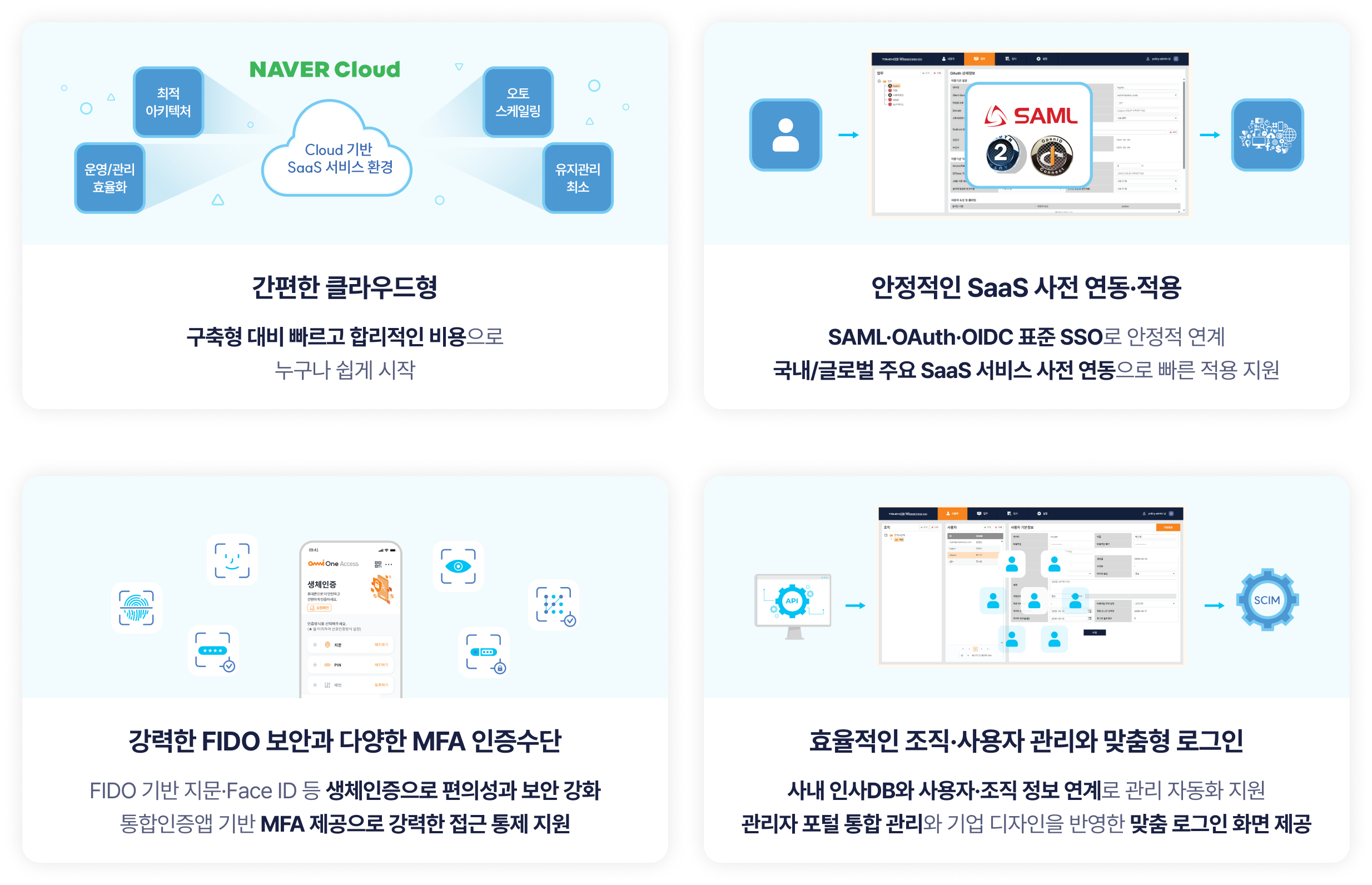 OmniOne Access 플랫폼 특장점 설명