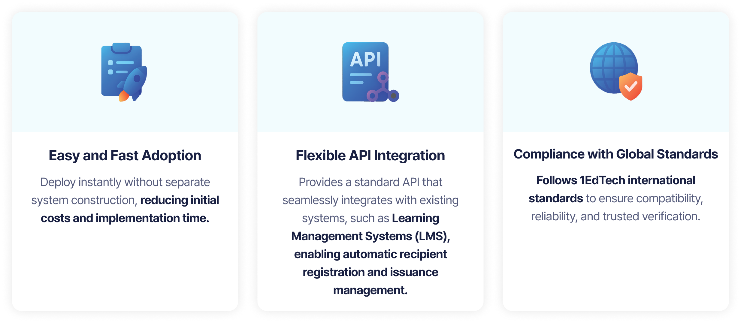 Key strengths and advantages of the OmniOne Badge platform