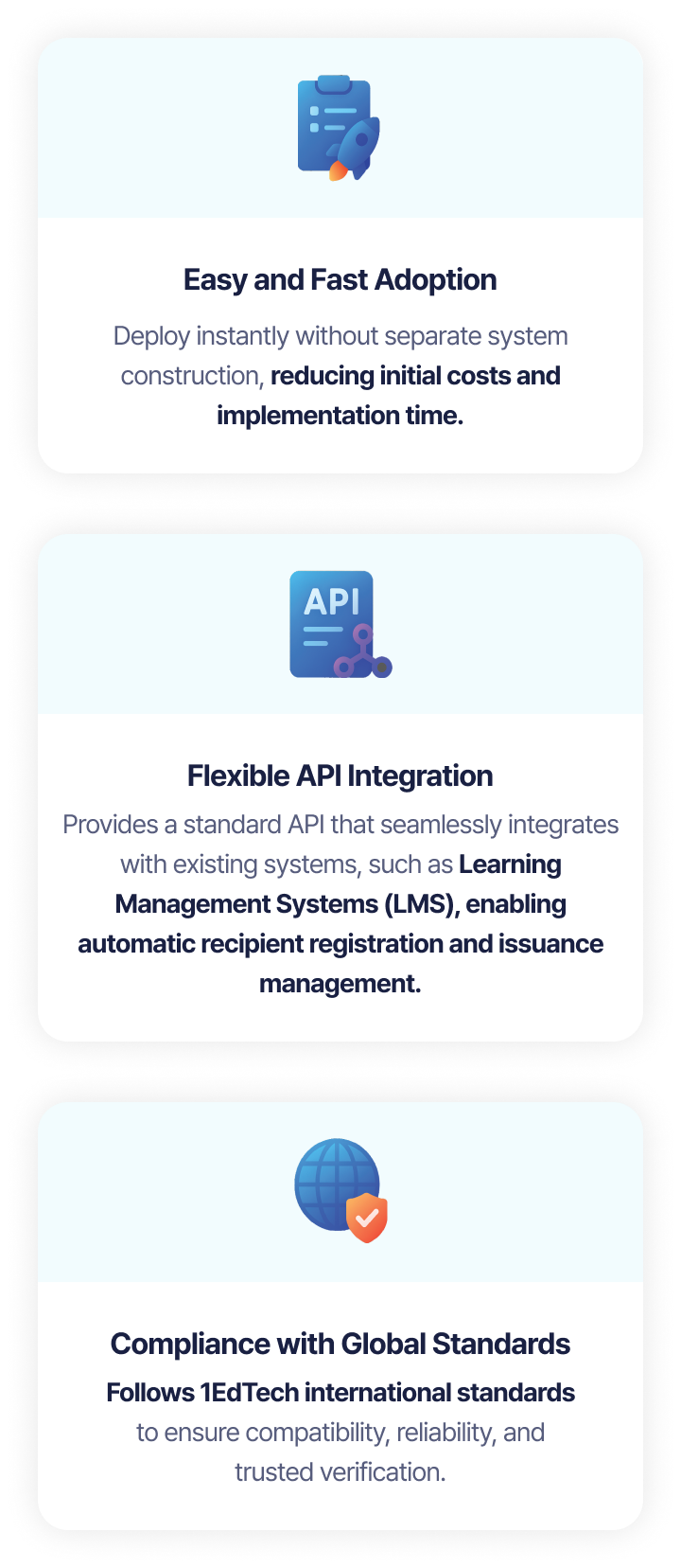 Key strengths and advantages of the OmniOne Badge platform