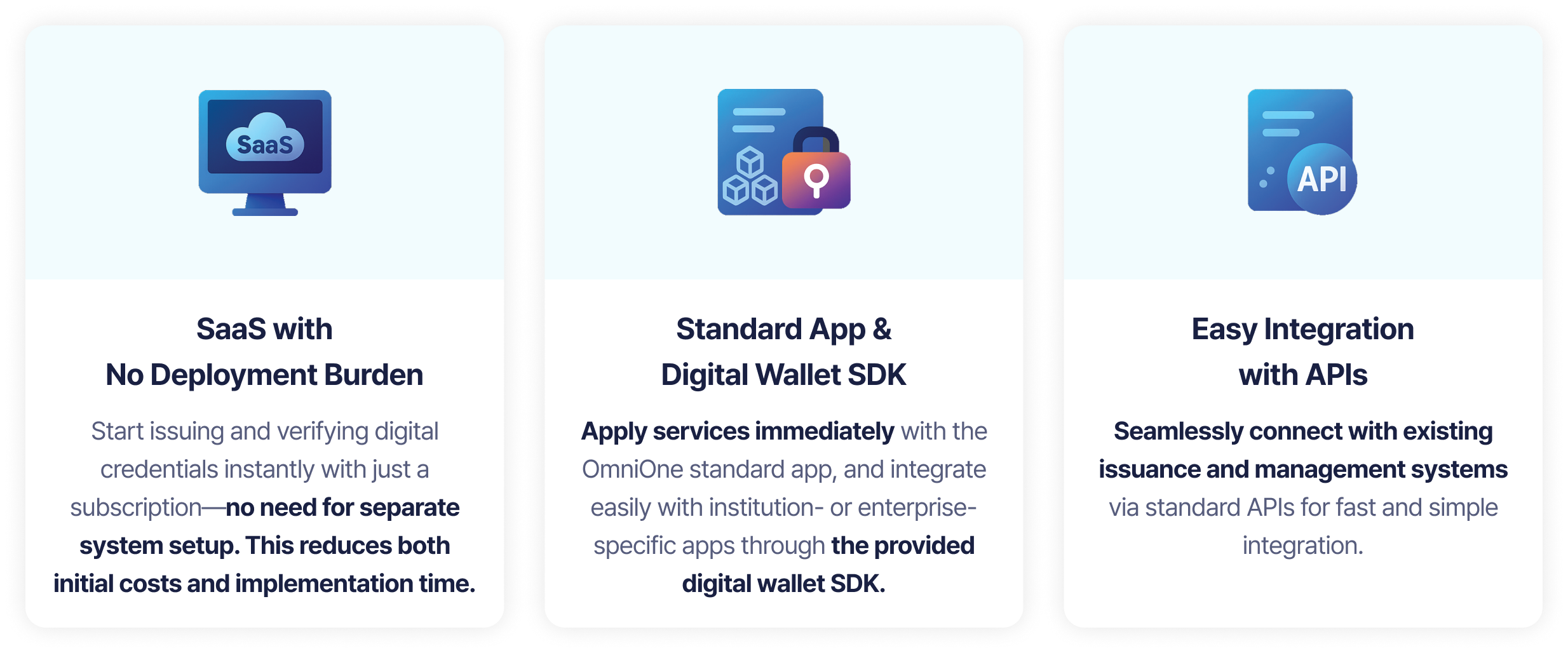 Key strengths and advantages of the OmniOne Digital ID platform