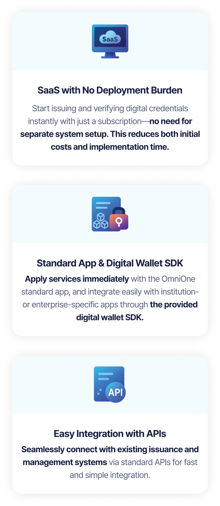 Key strengths and advantages of the OmniOne Digital ID platform