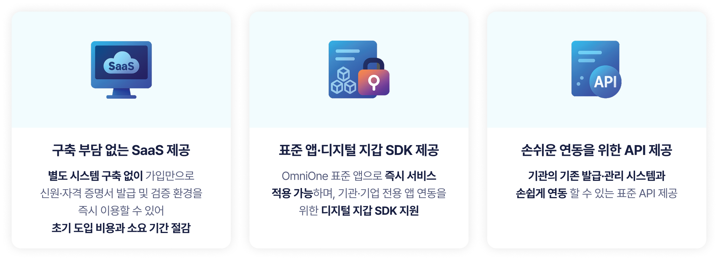 OmniOne Digital ID 특장점 설명