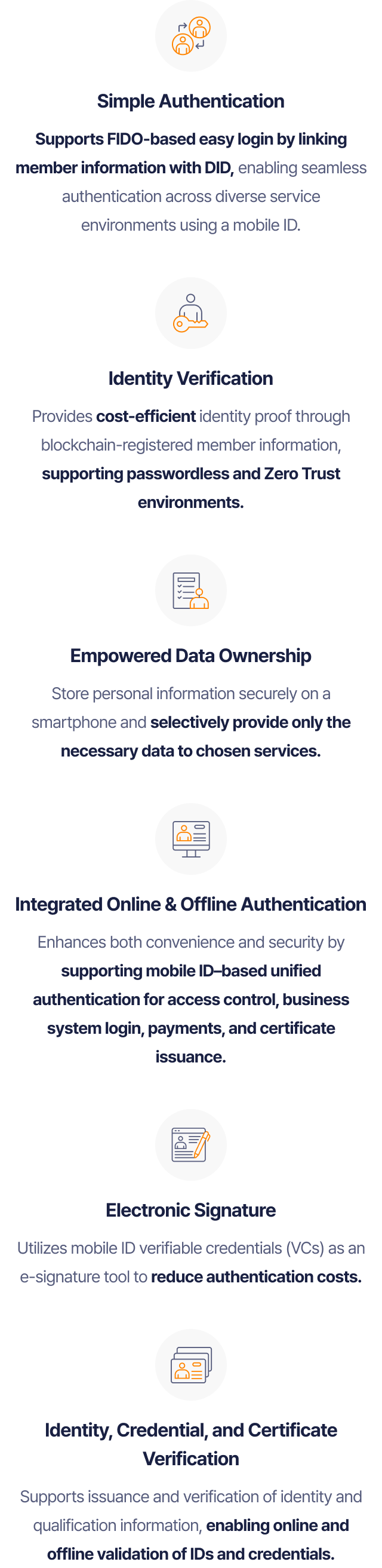Key features of the OmniOne Enterprise platform